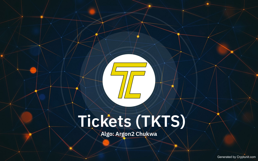 Tickets (TKTS) mining calculator - solo vs pool profitability | CryptUnit