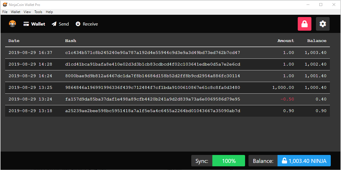 NinjaCoin Wallet | Cryptunit